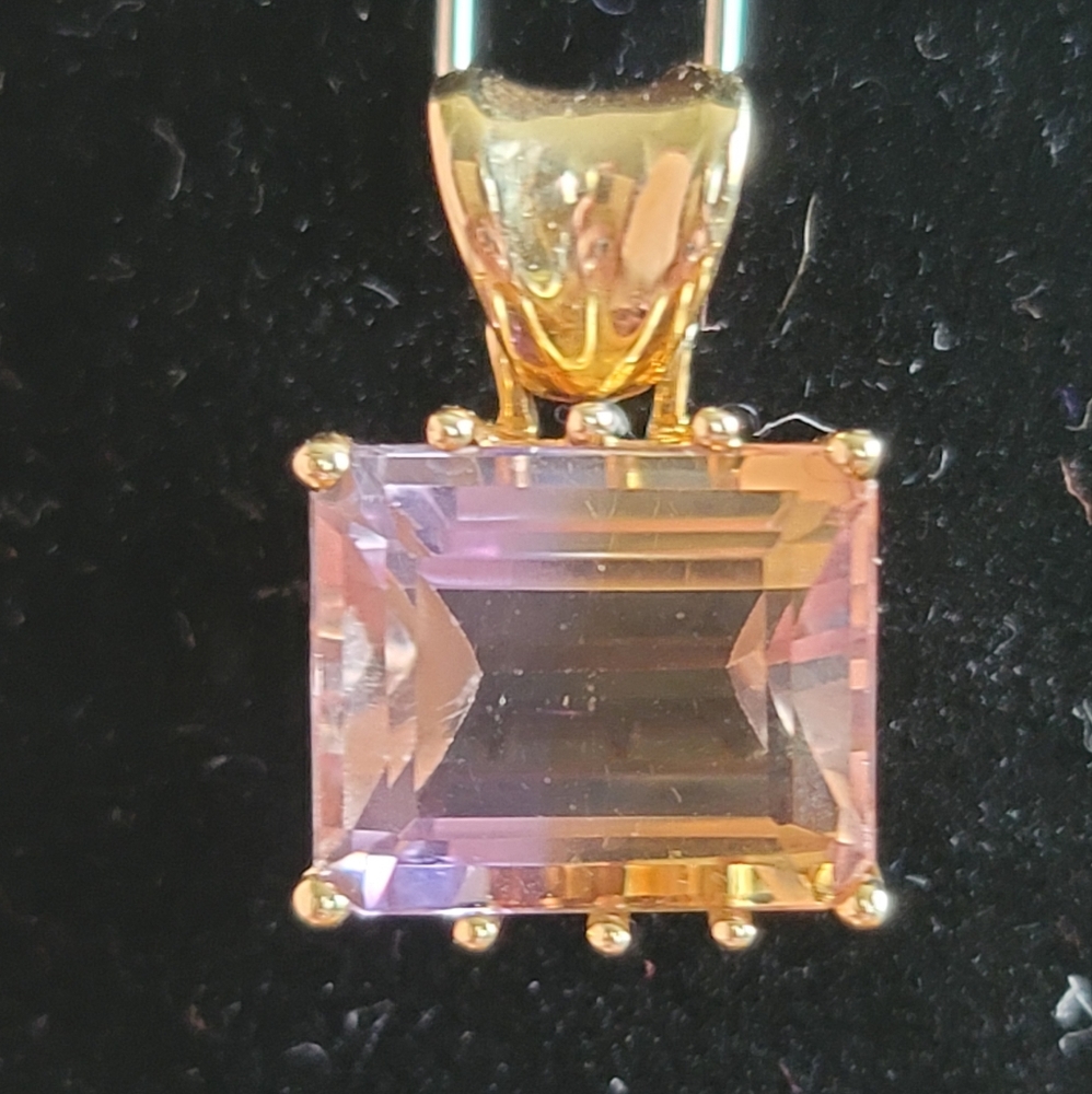 14k Ametrine pendant